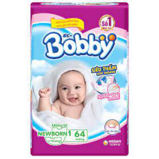 Miếng lót sơ sinh Bobby Fresh size Newborn 1 - 64 miếng (Dưới 1 tháng)